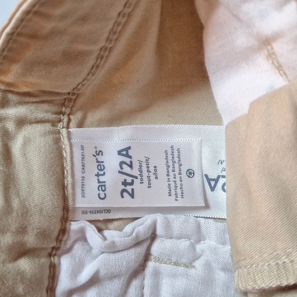 2T Carters Boy Outfit, Beach, Tropical, Summer, Short Sleeve and Shorts - Picture 5 of 5